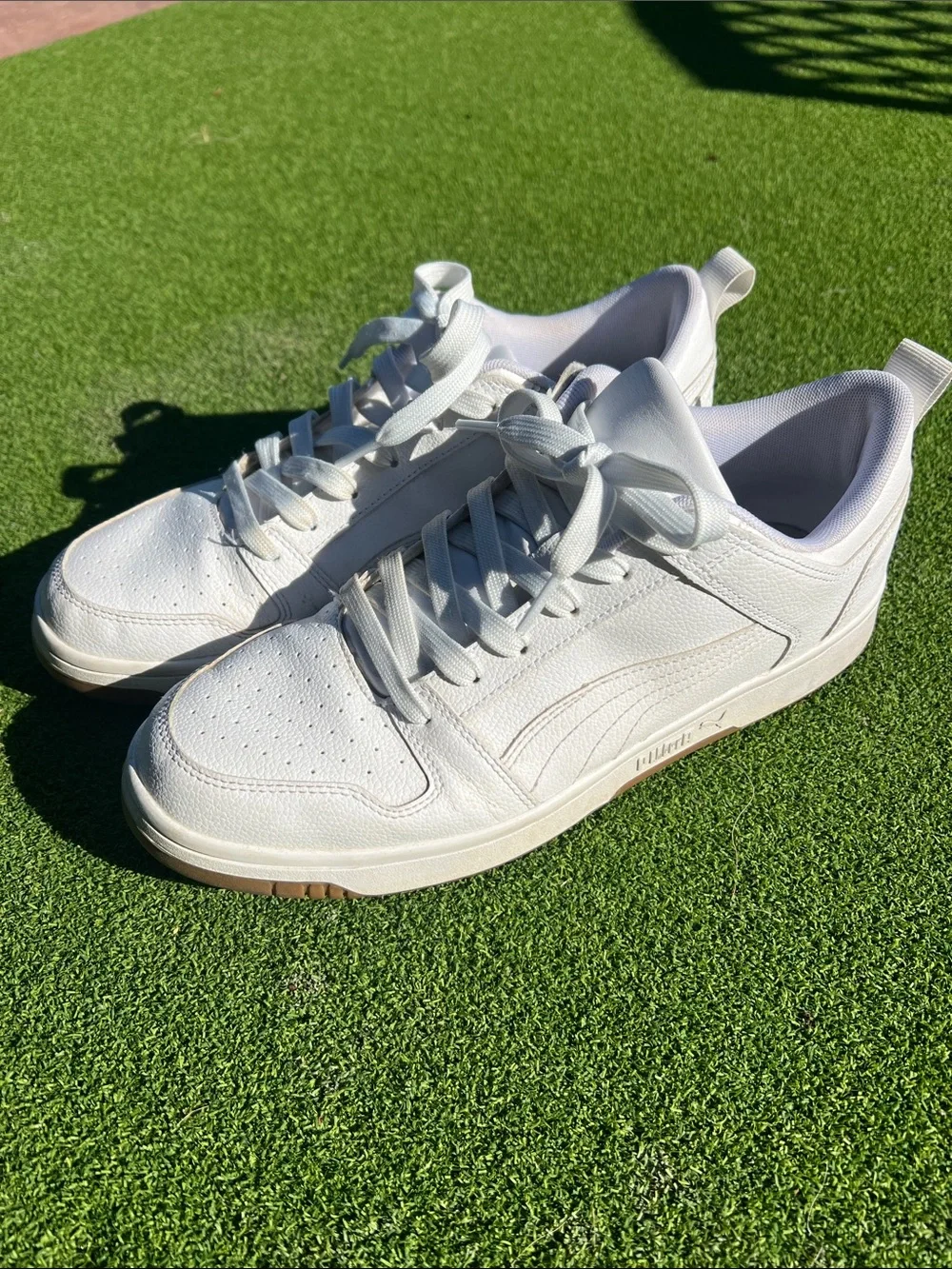 Puma White Low-Top Men's Sneakers